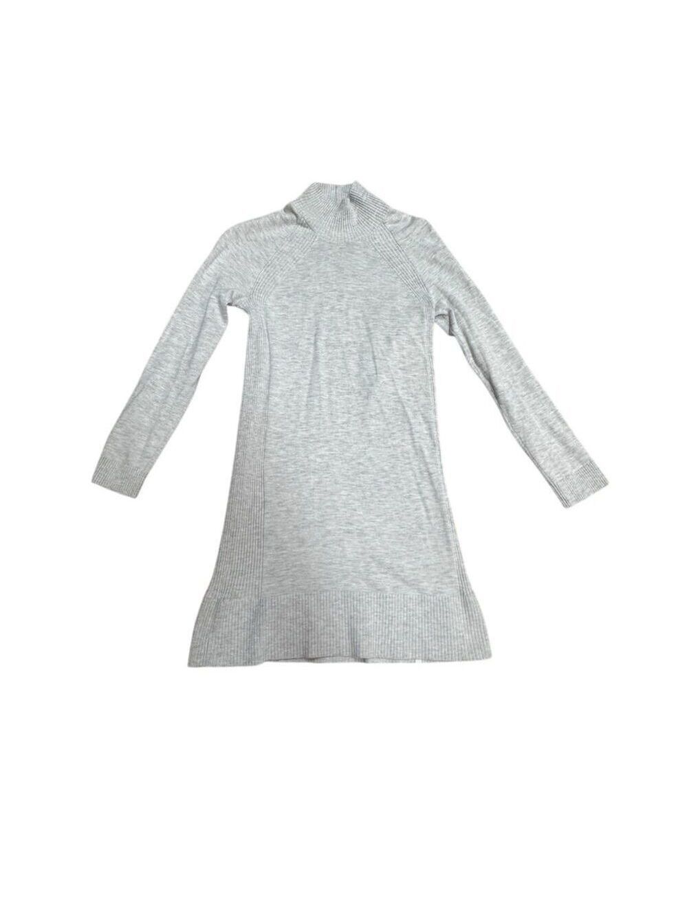 NWOT Lululemon Women's Gray Mock Neck Sweater Dress Size 6 Knee Length